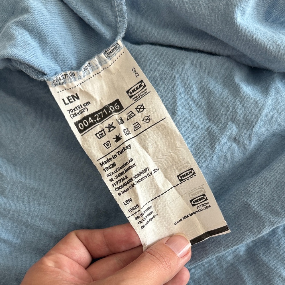 IKEA LEN Crib Sheet